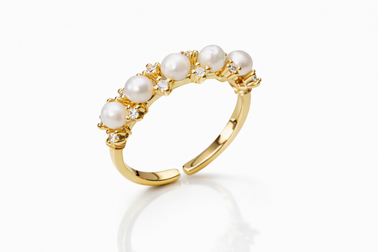 Bague Couronne de Perles