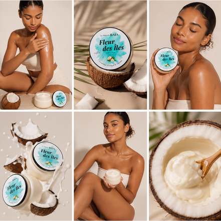 Fleur des Îles – Chantilly Exotique & Satinée